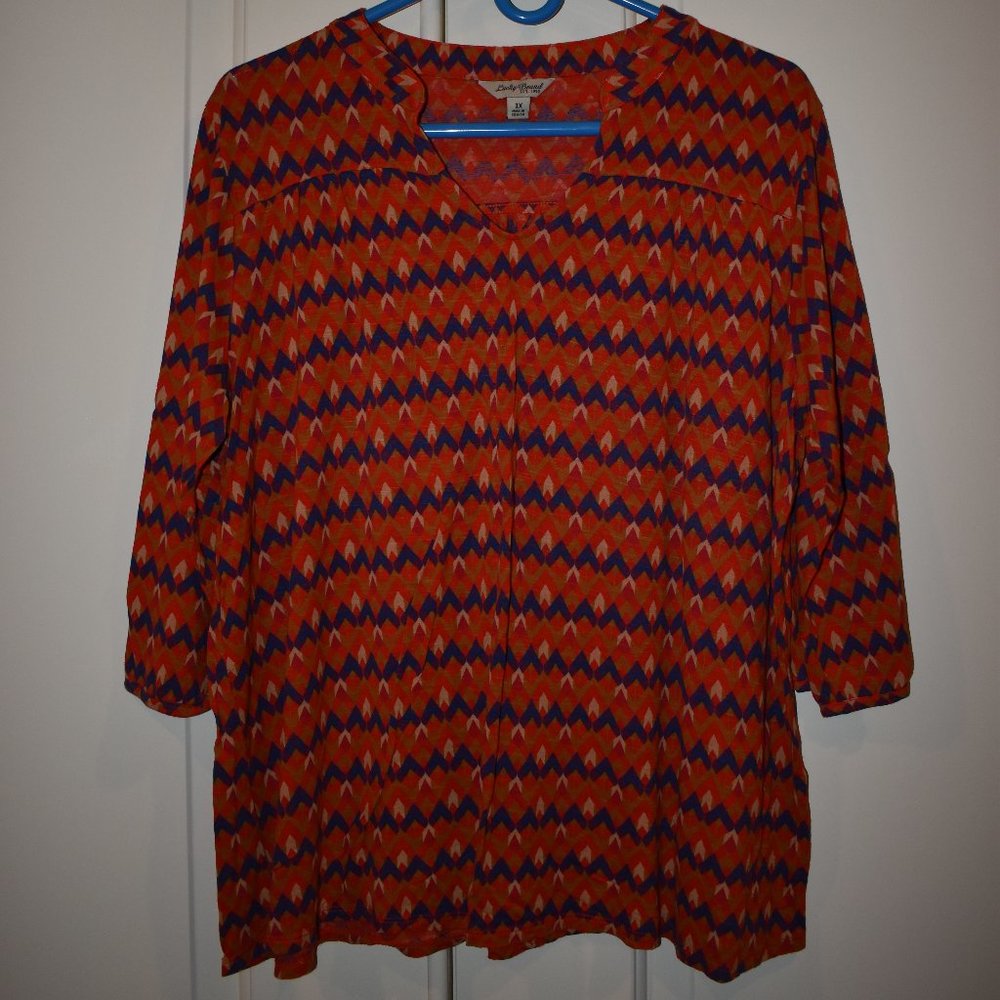 Lucky Brand Top with 3/4 Sleeves